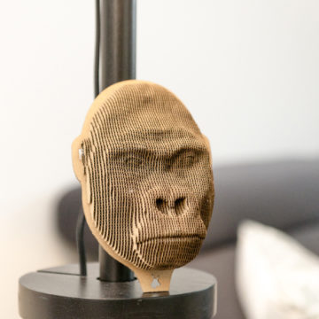 Gorilla - cardboard head for self assembly.